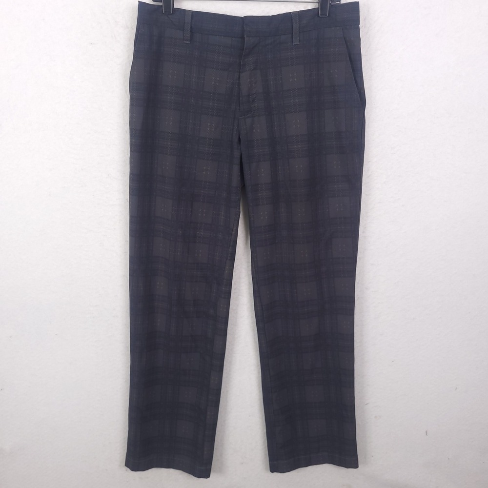 J.Lindeberg Golf Pants Mens 34x34 Fits 32x30 Plaid Troon Micro Performance